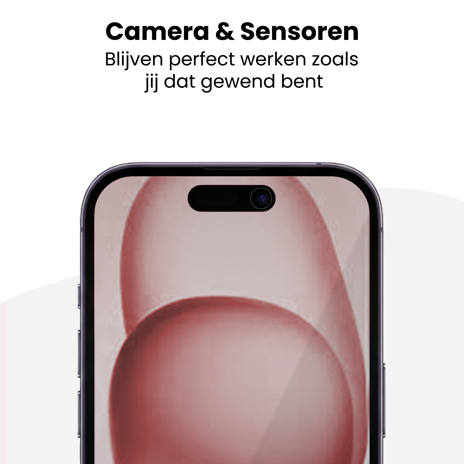 NoXx NoXx iPhone 15 Hybrid Privacy Screenprotector - 3 PACK