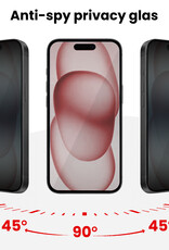 NoXx NoXx iPhone 15 Plus Hybrid Privacy Screenprotector - 2 PACK