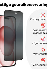 NoXx NoXx iPhone 15 Plus Hybrid Privacy Screenprotector - 3 PACK