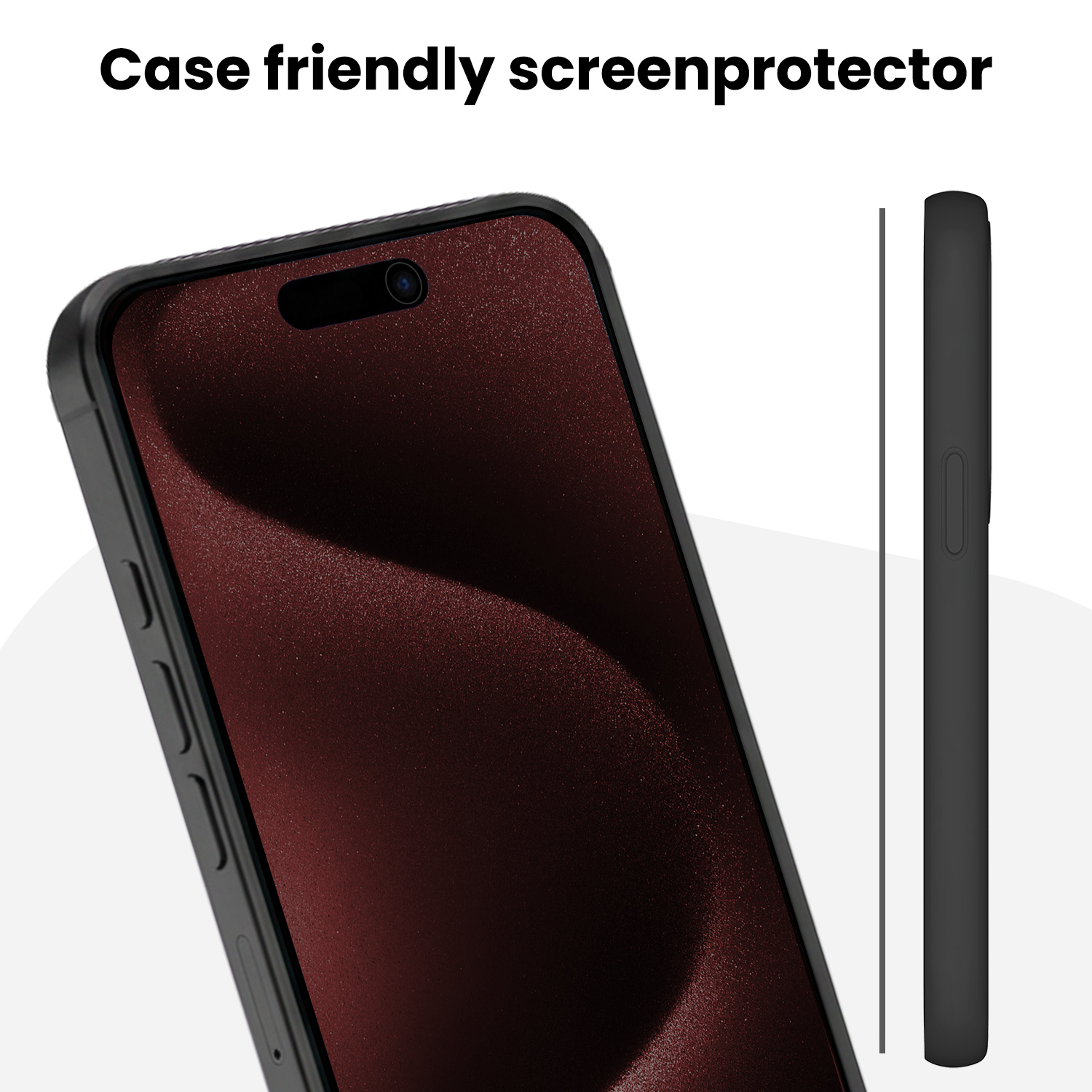 NoXx NoXx iPhone 15 Pro Hybrid Privacy Screenprotector
