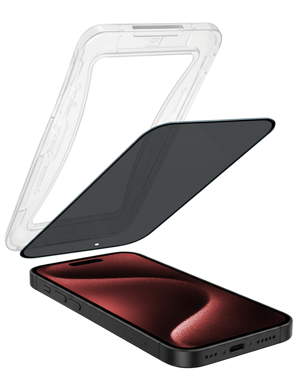 NoXx NoXx iPhone 15 Pro Max Hybrid Privacy Screenprotector