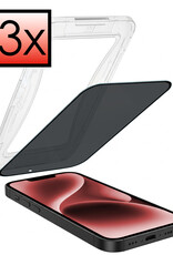 NoXx NoXx iPhone 14 Hybrid Privacy Screenprotector - 3 PACK