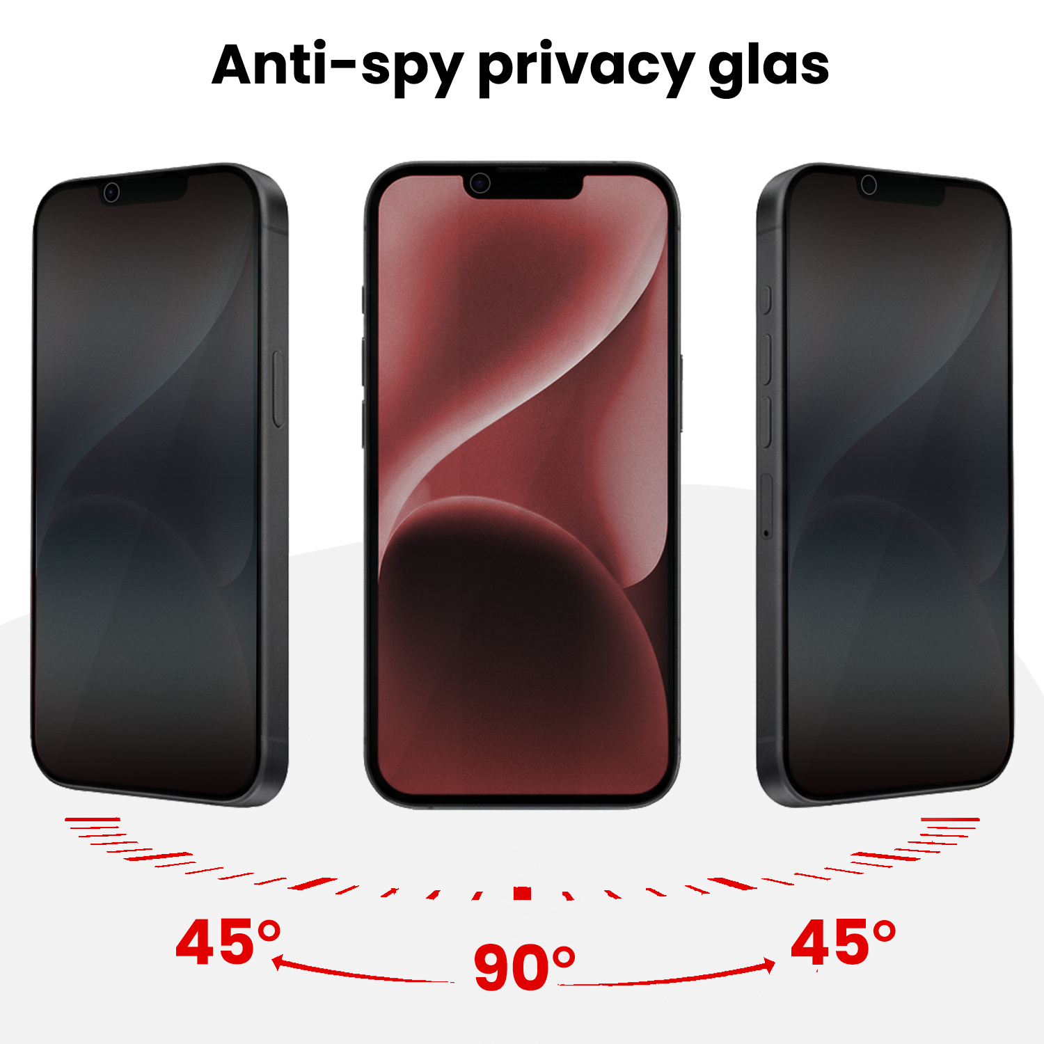 NoXx NoXx iPhone 14 Plus Hybrid Privacy Screenprotector