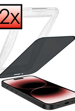 NoXx NoXx iPhone 14 Pro Hybrid Privacy Screenprotector - 2 PACK