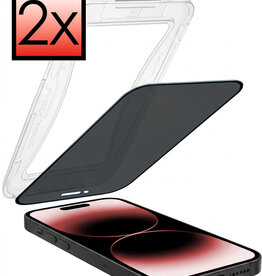 NoXx NoXx iPhone 14 Pro Hybrid Privacy Screenprotector - 2 PACK