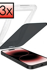 NoXx NoXx iPhone 14 Pro Hybrid Privacy Screenprotector - 3 PACK