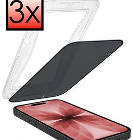 NoXx NoXx iPhone 17 Hybrid Privacy Screenprotector - 3 PACK