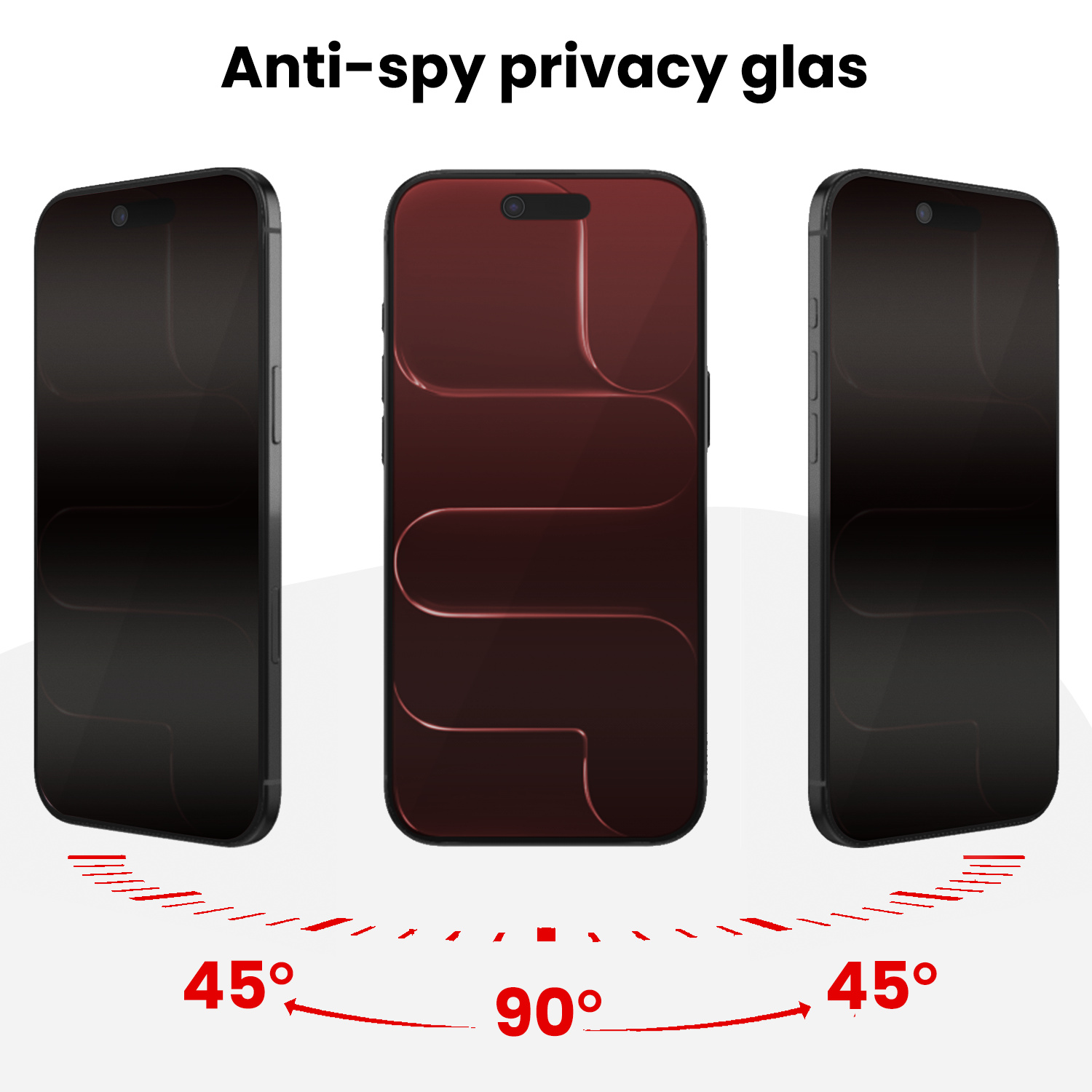 NoXx NoXx iPhone Air Hybrid Privacy Screenprotector - 2 PACK