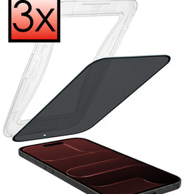 NoXx NoXx iPhone Air Hybrid Privacy Screenprotector - 3 PACK