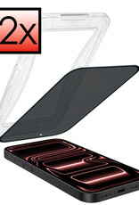 NoXx NoXx iPhone 17 Pro Hybrid Privacy Screenprotector - 2 PACK