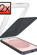 NoXx NoXx Samsung Galaxy S25 Hybrid Privacy Screenprotector - 2 PACK