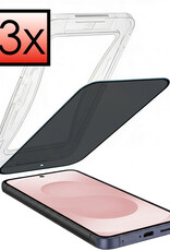 NoXx NoXx Samsung Galaxy S25 Hybrid Privacy Screenprotector - 3 PACK