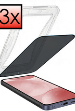 NoXx NoXx Samsung Galaxy S24 Hybrid Privacy Screenprotector - 3 PACK