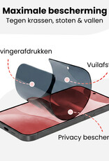 NoXx NoXx Samsung Galaxy S24 Hybrid Privacy Screenprotector - 3 PACK
