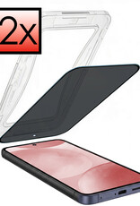 NoXx NoXx Samsung Galaxy S24 Plus Hybrid Privacy Screenprotector - 2 PACK