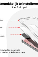 NoXx NoXx Samsung Galaxy S24 Plus Hybrid Privacy Screenprotector - 3 PACK