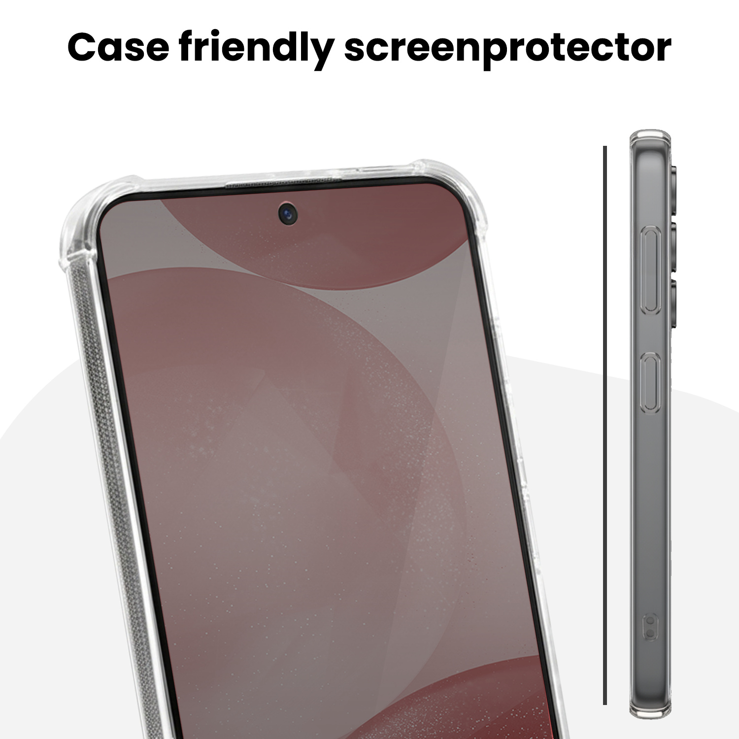NoXx NoXx Samsung Galaxy S24 Plus Hybrid Privacy Screenprotector - 3 PACK