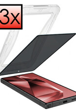 NoXx NoXx Samsung Galaxy S24 Ultra Hybrid Privacy Screenprotector - 3 PACK