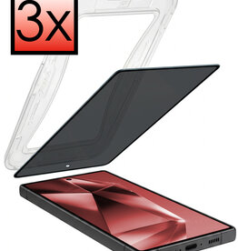 NoXx NoXx Samsung Galaxy S24 Ultra Hybrid Privacy Screenprotector - 3 PACK