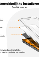 Nomfy Nomfy iPhone 16 Hybrid Privacy Screenprotector - 3 PACK