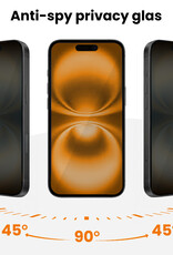Nomfy Nomfy iPhone 16 Hybrid Privacy Screenprotector - 3 PACK