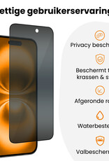 Nomfy Nomfy iPhone 16 Hybrid Privacy Screenprotector - 3 PACK