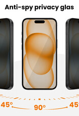 Nomfy Nomfy iPhone 15 Hybrid Privacy Screenprotector - 2 PACK
