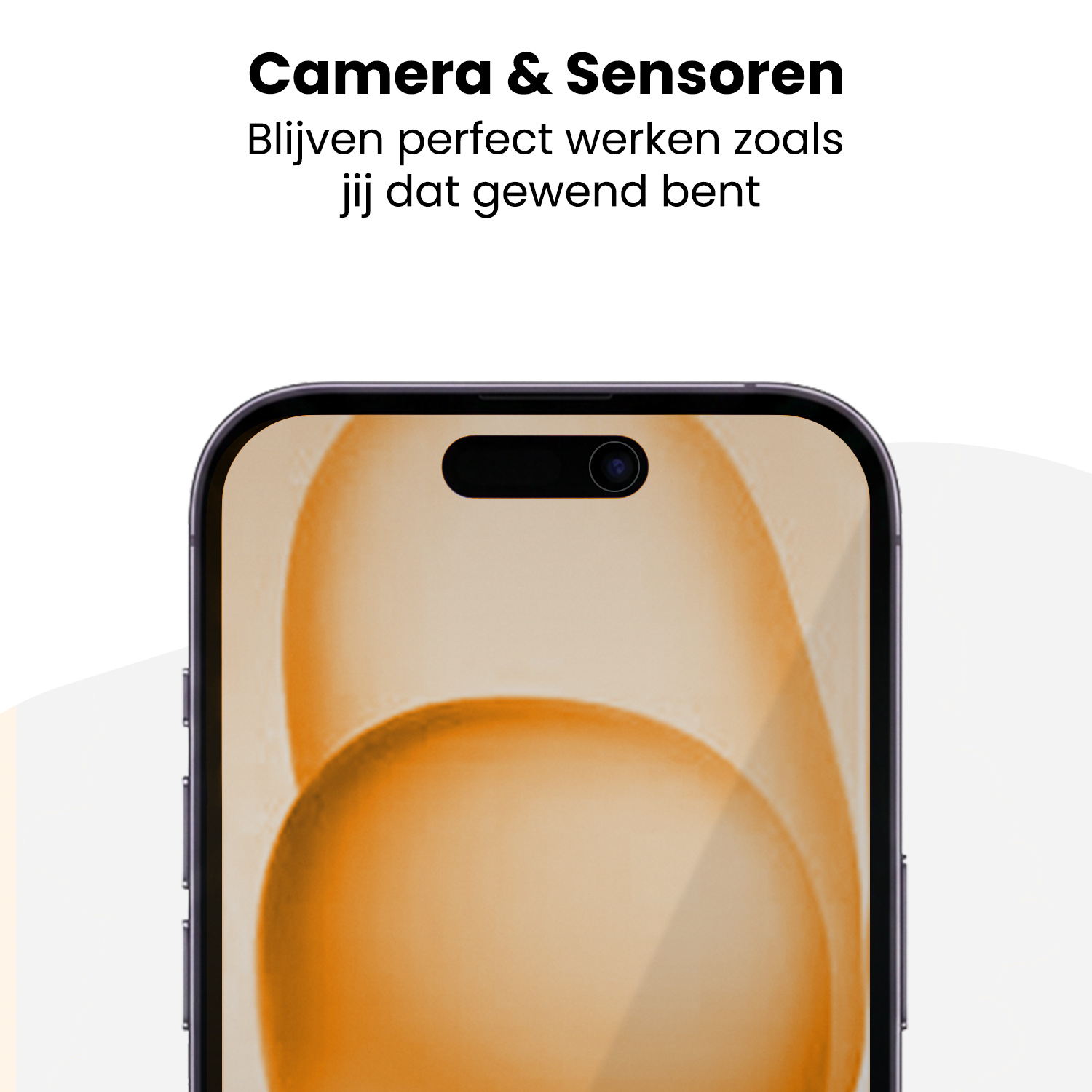 Nomfy Nomfy iPhone 15 Hybrid Privacy Screenprotector - 2 PACK