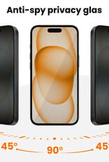 Nomfy Nomfy iPhone 15 Hybrid Privacy Screenprotector - 3 PACK