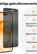 Nomfy Nomfy iPhone 15 Plus Hybrid Privacy Screenprotector - 3 PACK