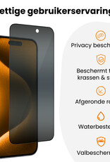Nomfy Nomfy iPhone 15 Pro Hybrid Privacy Screenprotector - 2 PACK