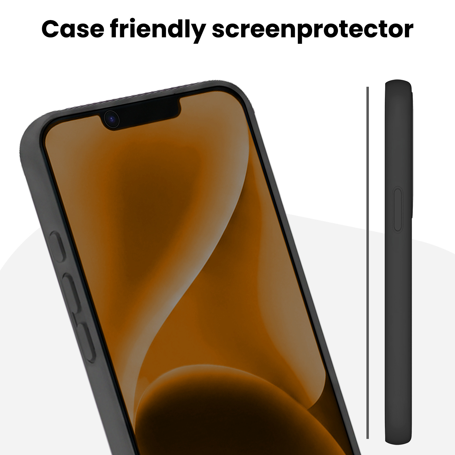Nomfy Nomfy iPhone 14 Hybrid Privacy Screenprotector - 2 PACK
