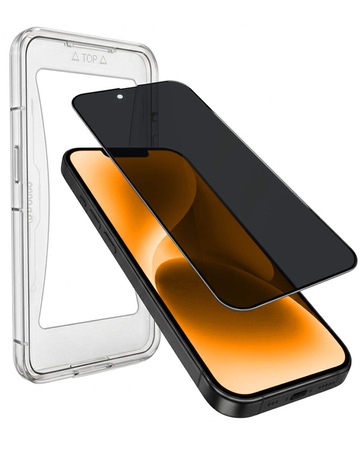 Nomfy Nomfy iPhone 14 Plus Hybrid Privacy Screenprotector