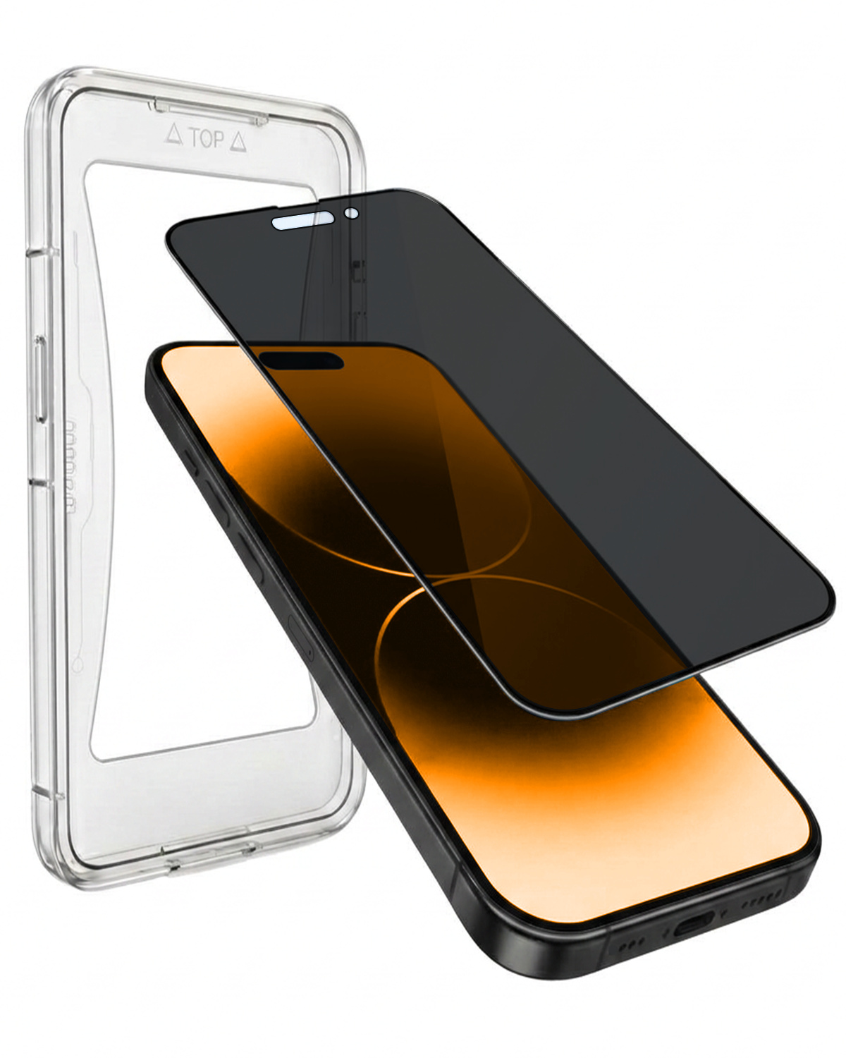Nomfy Nomfy iPhone 14 Pro Hybrid Privacy Screenprotector