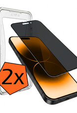 Nomfy Nomfy iPhone 14 Pro Hybrid Privacy Screenprotector - 2 PACK