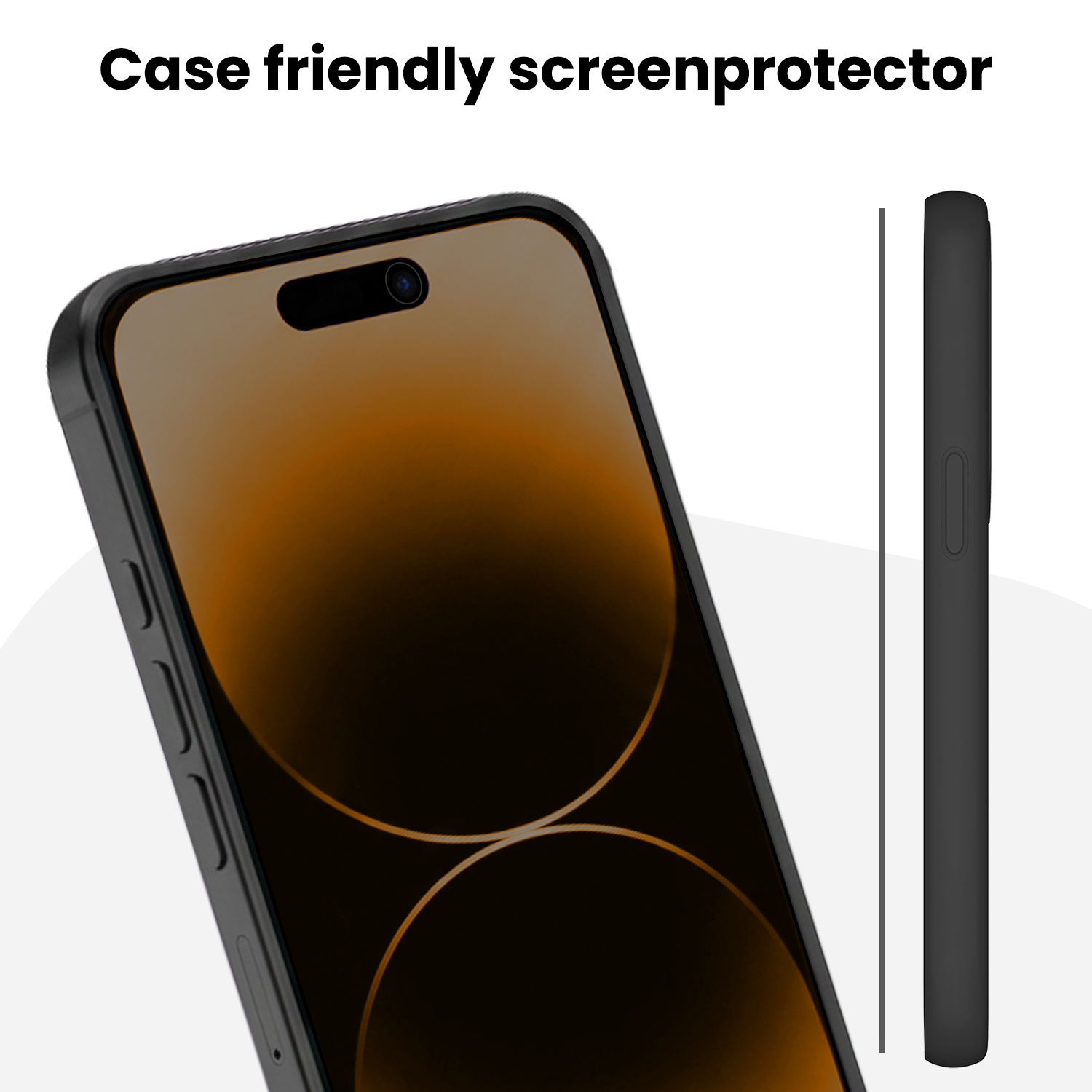 Nomfy Nomfy iPhone 14 Pro Hybrid Privacy Screenprotector - 3 PACK