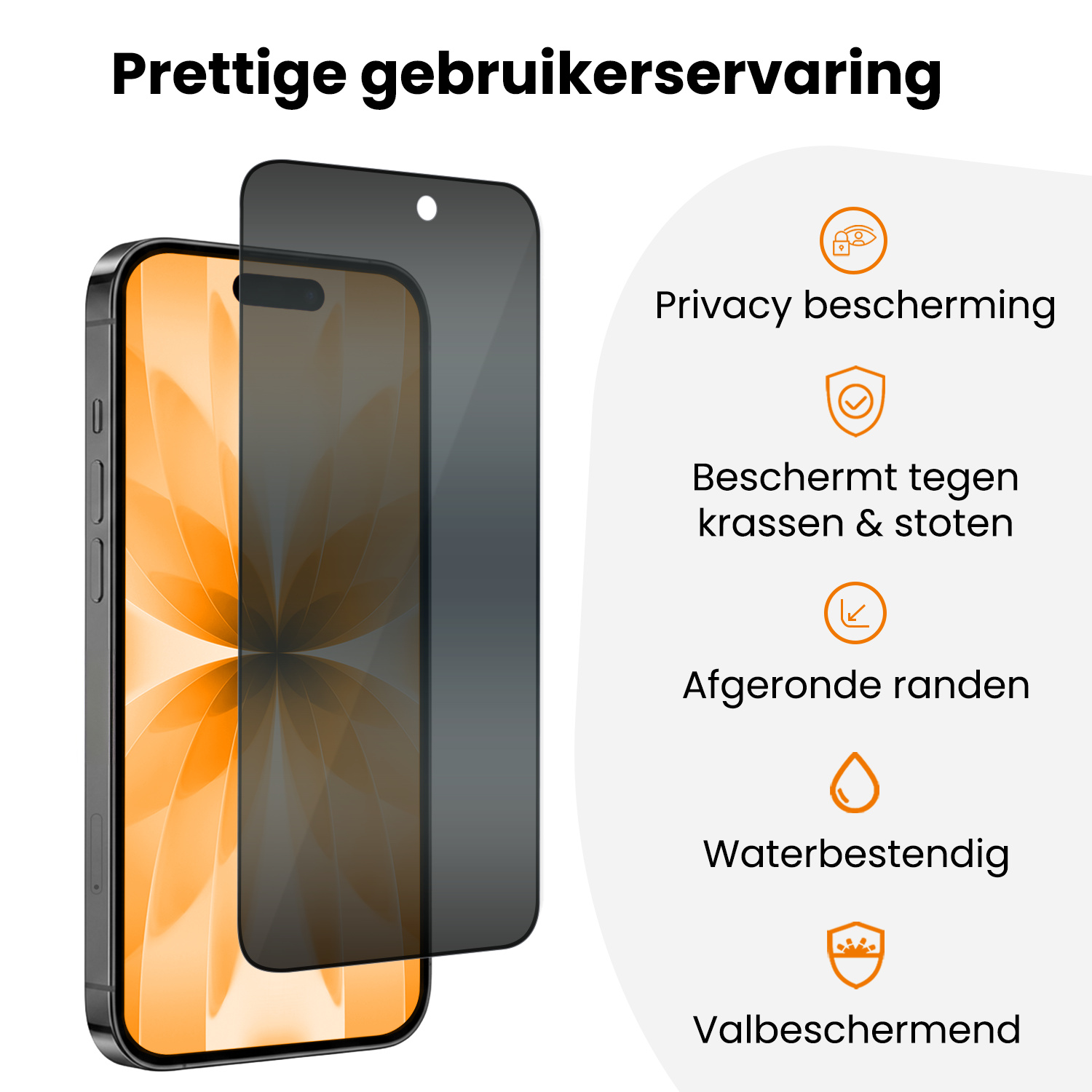 Nomfy Nomfy iPhone 17 Hybrid Privacy Screenprotector