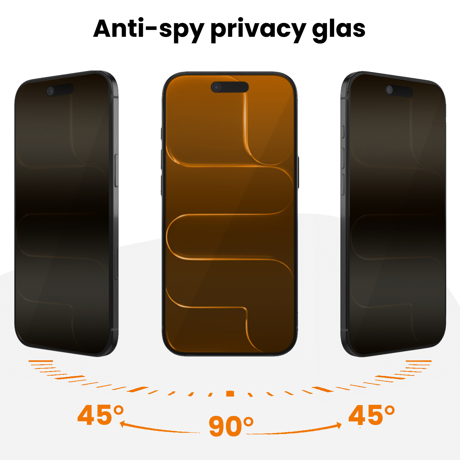 Nomfy Nomfy iPhone Air Hybrid Privacy Screenprotector - 3 PACK