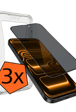 Nomfy Nomfy iPhone 17 Pro Hybrid Privacy Screenprotector - 3 PACK