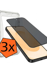 Nomfy Nomfy Samsung Galaxy S25 Hybrid Privacy Screenprotector - 3 PACK