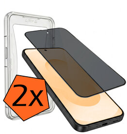 Nomfy Nomfy Samsung Galaxy S25 Plus Hybrid Privacy Screenprotector - 2 PACK