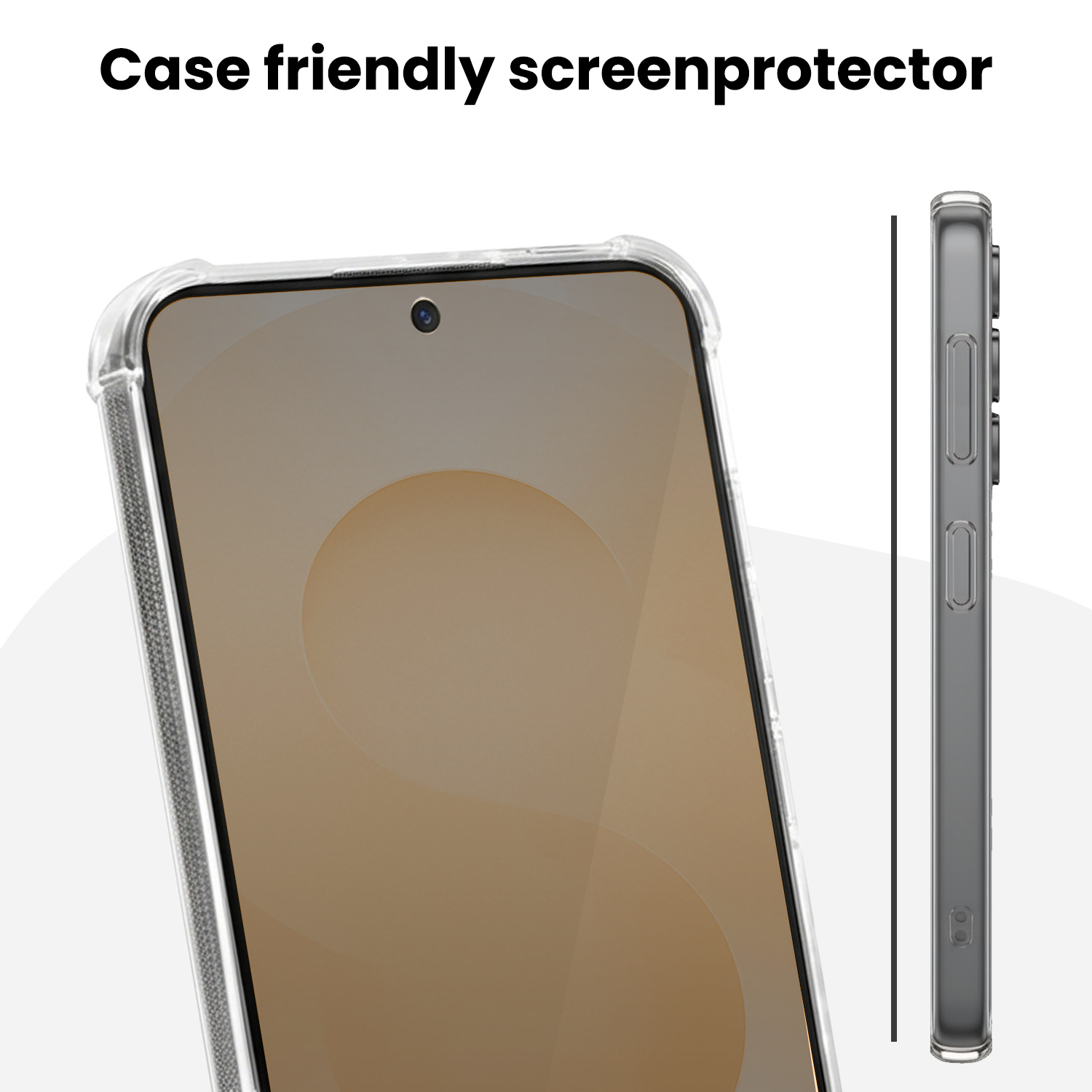 Nomfy Nomfy Samsung Galaxy S25 Plus Hybrid Privacy Screenprotector - 2 PACK