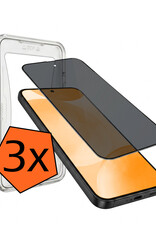 Nomfy Nomfy Samsung Galaxy S24 Hybrid Privacy Screenprotector - 3 PACK