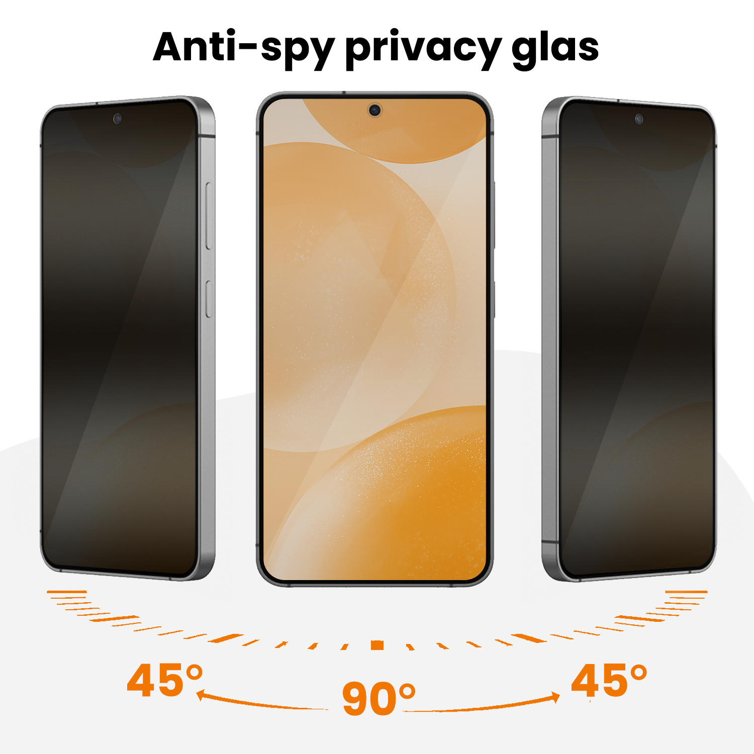 Nomfy Nomfy Samsung Galaxy S24 Plus Hybrid Privacy Screenprotector