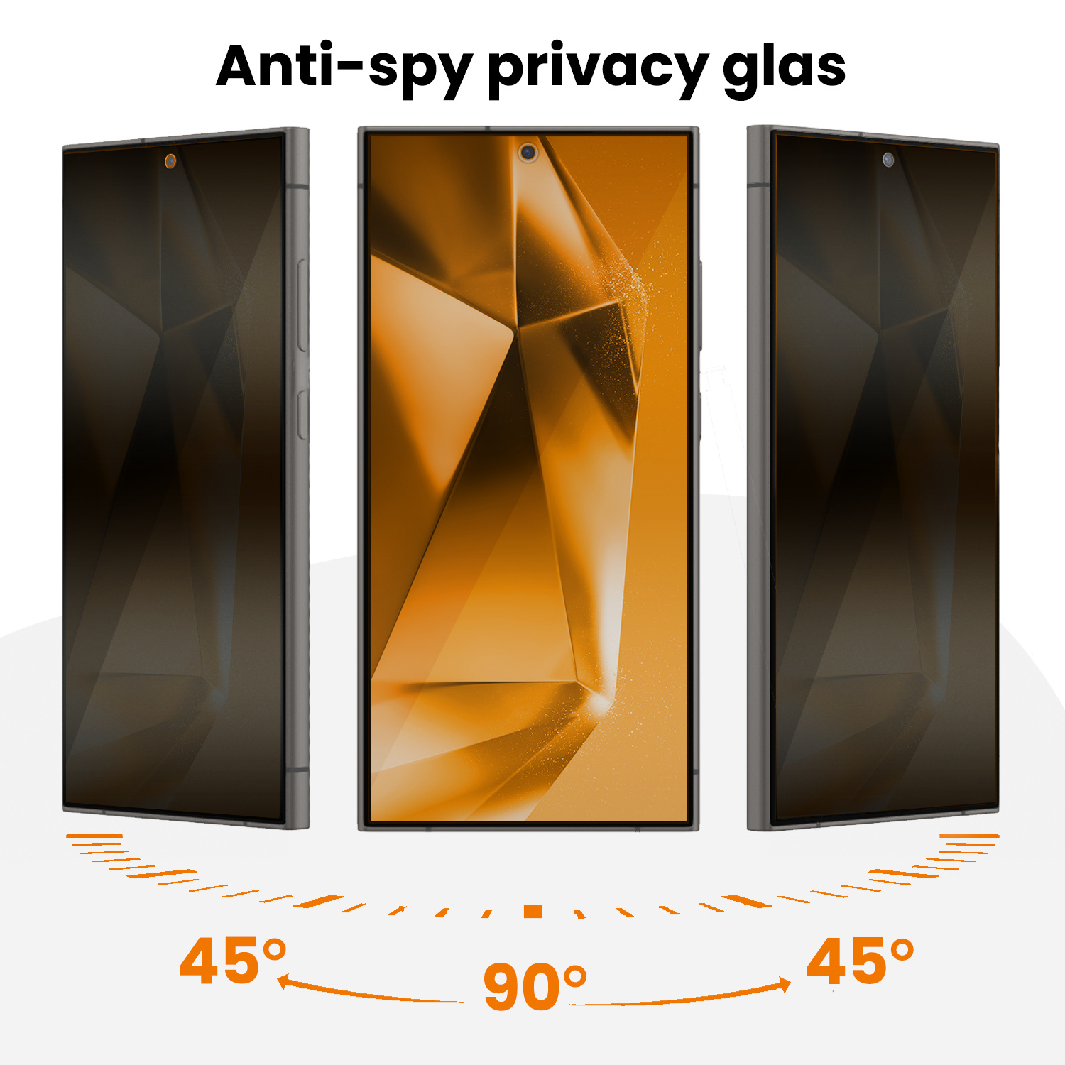 Nomfy Nomfy Samsung Galaxy S24 Ultra Hybrid Privacy Screenprotector