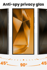 Nomfy Nomfy Samsung Galaxy S24 Ultra Hybrid Privacy Screenprotector - 2 PACK