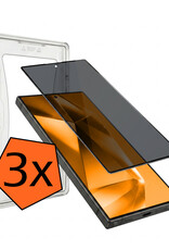 Nomfy Nomfy Samsung Galaxy S24 Ultra Hybrid Privacy Screenprotector - 3 PACK
