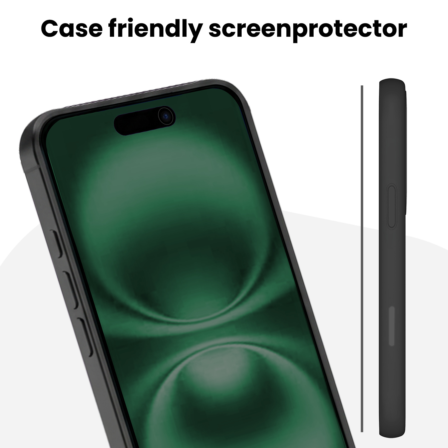 Forterra Forterra iPhone 16 Plus Hybrid Privacy Screenprotector - 2 PACK