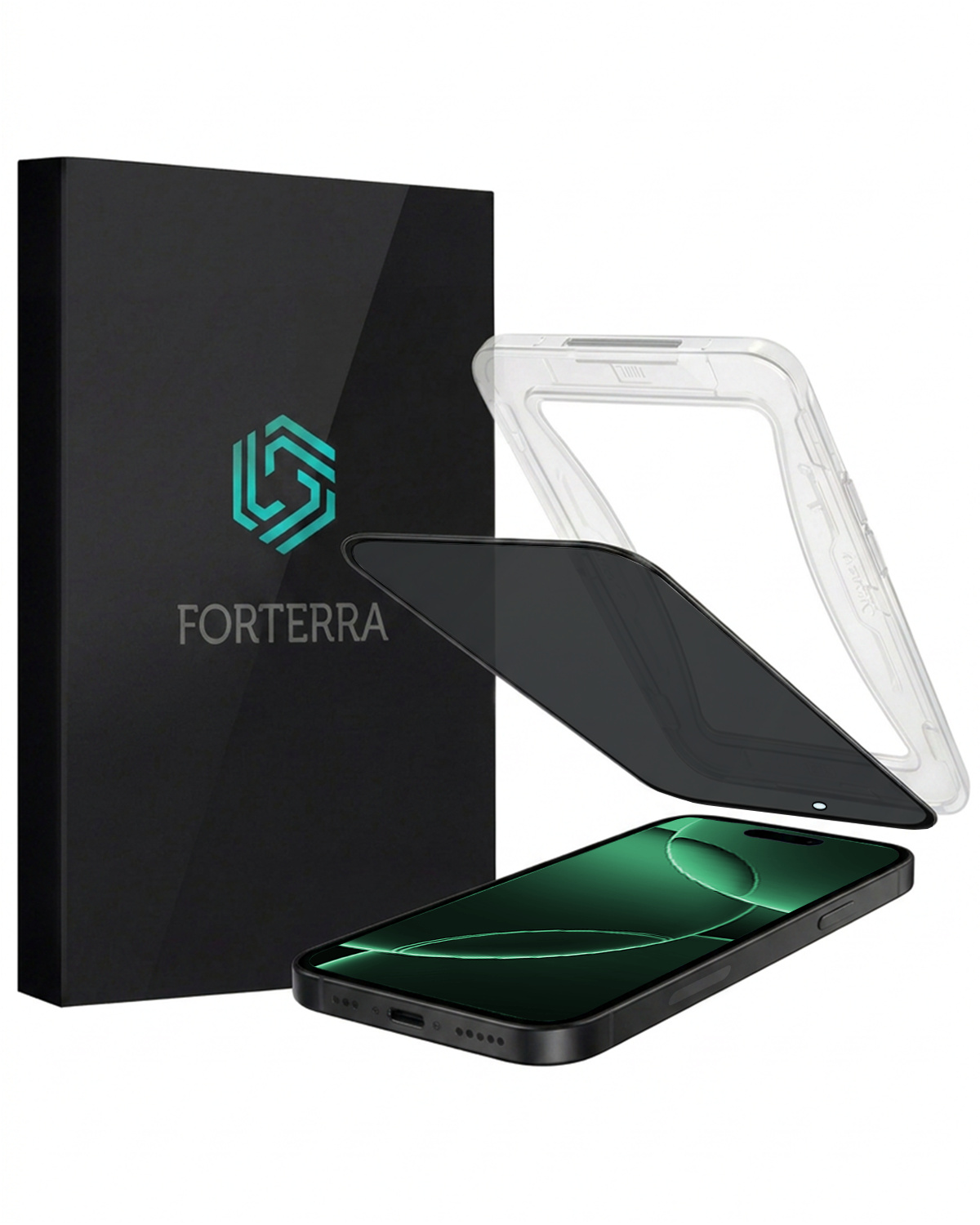 Forterra Forterra iPhone 16 Pro Hybrid Privacy Screenprotector