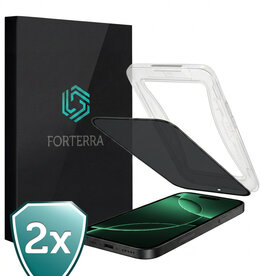 Forterra Forterra iPhone 16 Pro Hybrid Privacy Screenprotector - 2 PACK